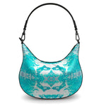 Pareidolia XOX Western Teal Luxury Curve Hobo Bag