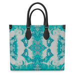 Pareidolia XOX Western Teal Luxury Leather Shopper Bag