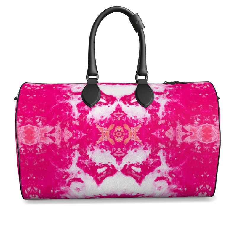 Pareidolia XOX Western Pink Luxury Duffle Bag