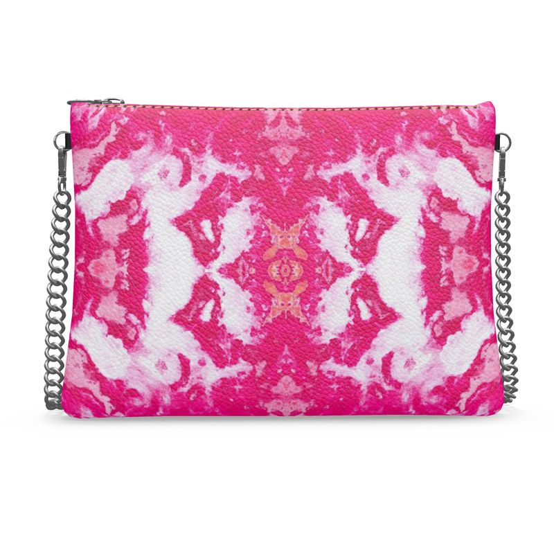 Pareidolia XOX Western Pink Luxury Crossbody Bag With Chain