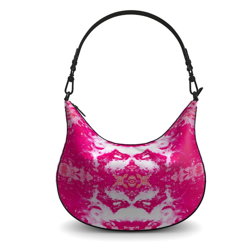 Pareidolia XOX Western Pink Luxury Curve Hobo Bag