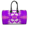 Pareidolia XOX Western Purple Luxury Duffle Bag