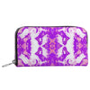 Pareidolia XOX Western Purple Luxury Leather Zip Wallet