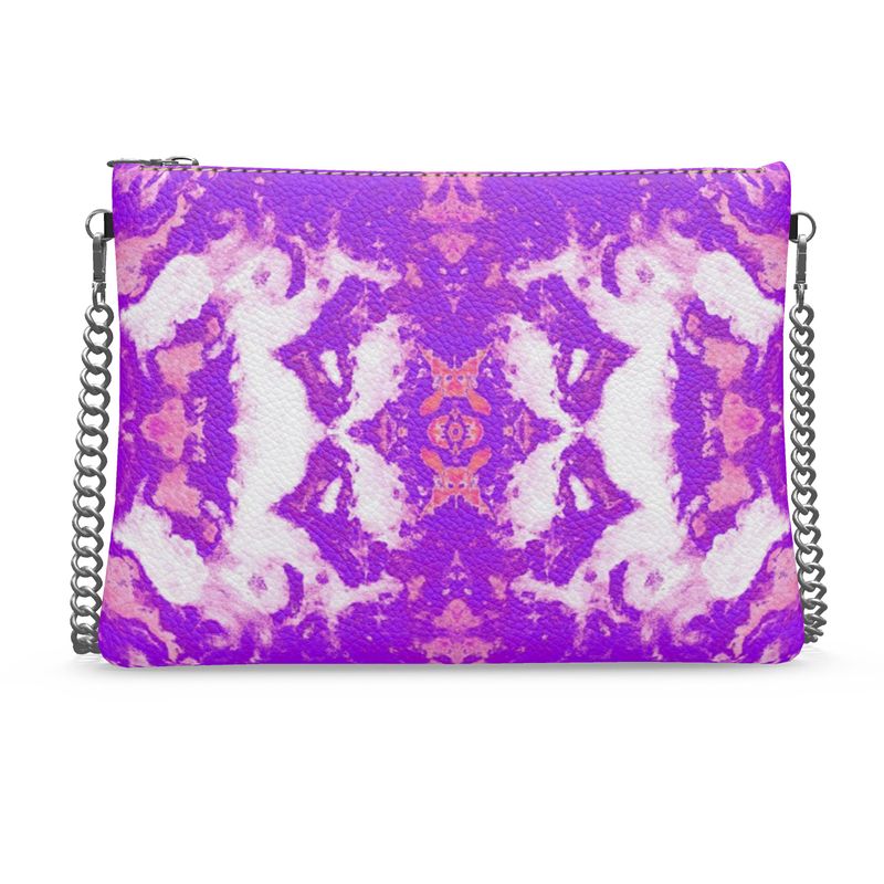 Pareidolia XOX Western Purple Luxury Crossbody Bag With Chain