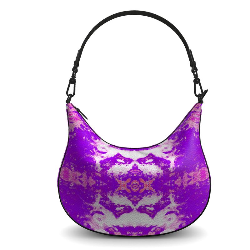 Pareidolia XOX Western Purple Luxury Curve Hobo Bag