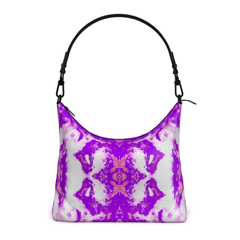 Pareidolia XOX Western Purple Luxury Square Hobo Bag