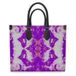 Pareidolia XOX Western Purple Luxury Leather Shopper Bag