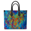 Meraki Rainbow Heart Luxury Leather Shopper Bag