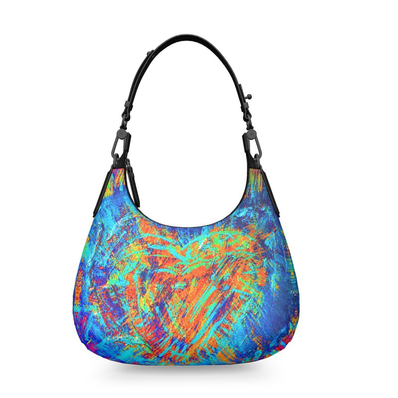 Meraki Rainbow Heart Luxury Mini Curve Bag