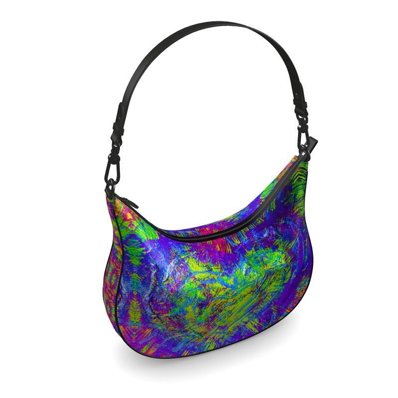 Meraki Mardi Gras Luxury Curve Hobo Bag