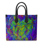 Meraki Mardi Gras Luxury Leather Shopper Bag