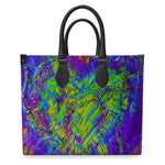 Meraki Mardi Gras Luxury Leather Shopper Bag