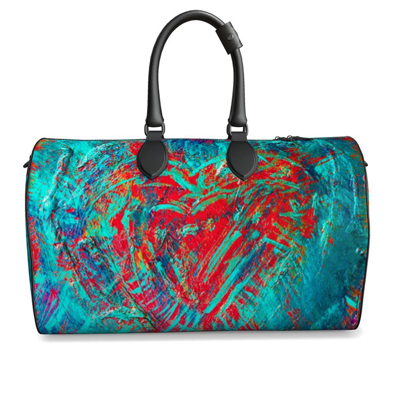 Meraki Fire Heart Luxury Duffle Bag