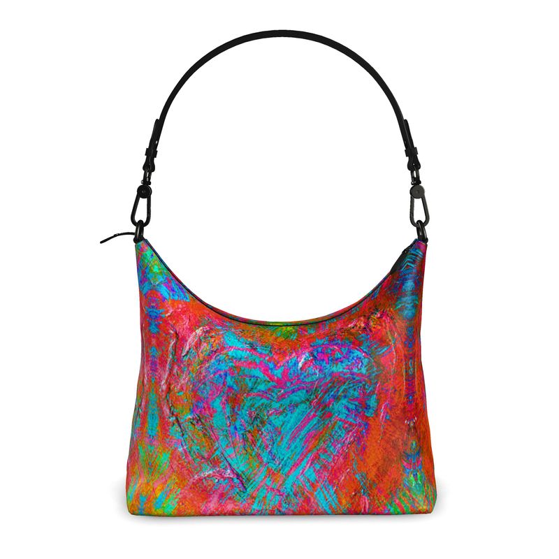 Meraki Bright Heart Luxury Square Hobo Bag