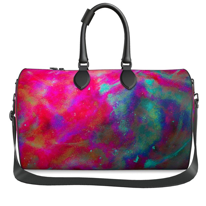Two Wishes Pink Starburst Luxury Duffle Bag