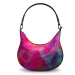 Two Wishes Pink Starburst Luxury Curve Hobo Bag
