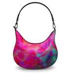 Two Wishes Pink Starburst Luxury Curve Hobo Bag