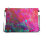 Two Wishes Pink Starburst Luxury Crossbody Bag With Chain