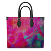 Two Wishes Pink Starburst Luxury Leather Shopper Bag