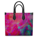 Two Wishes Pink Starburst Luxury Leather Shopper Bag