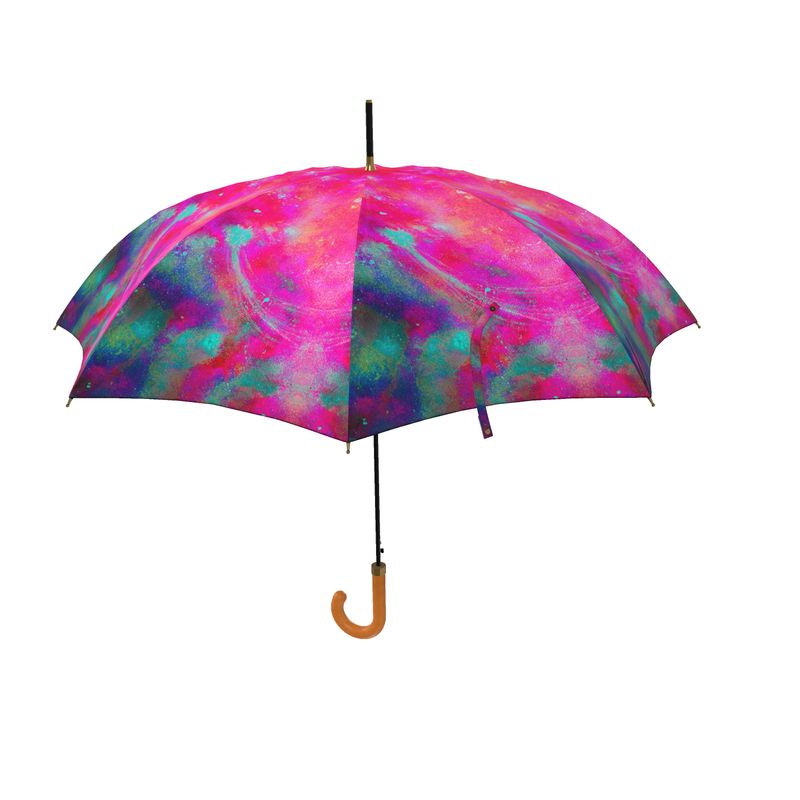 Two Wishes Pink Starburst Luxury Umbrella