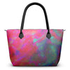 Two Wishes Pink Starburst Luxury Zip Top Handbags