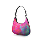 Two Wishes Pink Starburst Luxury Mini Curve Bag