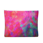 Two Wishes Pink Starburst Luxury Leather Clutch Bag