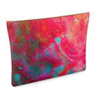 Two Wishes Red Planet Luxury Leather Clutch Bag