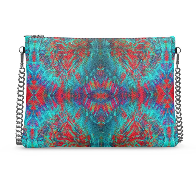 Good Vibes Fire and Ice Luxury Crossbody Bag With Chain