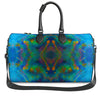 Two Wishes Green Nebula Cosmos Luxury Duffle Bag