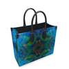 Two Wishes Green Nebula Cosmos Luxury Leather Shopper Bag