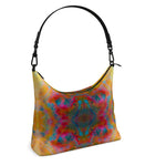 Two Wishes Sunburst Cosmos Luxury Square Hobo Bag