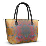 Two Wishes Sunburst Cosmos Luxury Zip Top Handbags