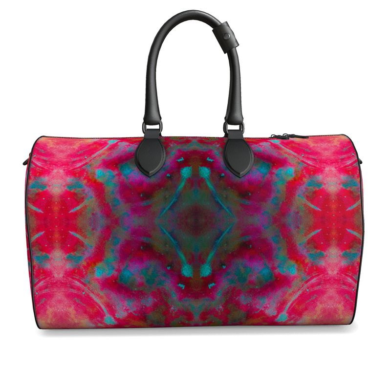 Two Wishes Red Planet Cosmos Luxury Duffle Bag