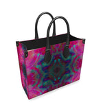 Two Wishes Pink Starburst Cosmos Luxury Leather Shopper Bag