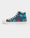 Stained Glass Frogs Cool Men's Hightop Canvas Shoe