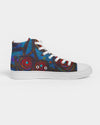 Stained Glass Frogs Men's Hightop Canvas Shoe