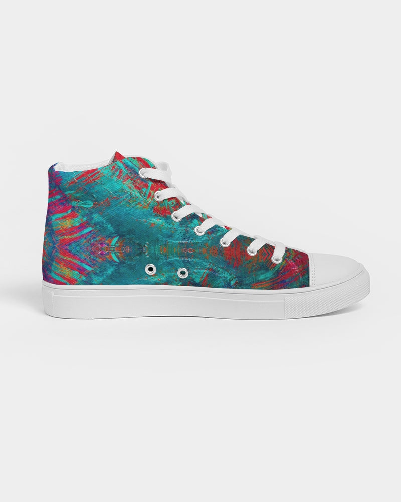 Meraki Fire Heart Women's Hightop Canvas Shoe