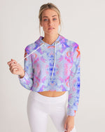 Pareidolia Cloud City Lavender Women's Cropped Hoodie