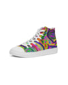 Happy Frogs Neon Men's Hightop Canvas Shoe