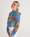 Good Vibes Buttercup Women's Cropped Hoodie