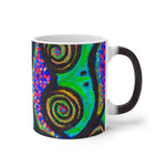 Confetti Frogs Lime Green Jelly Color Changing Mug