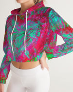 Meraki Pinky Promise Women's Cropped Hoodie