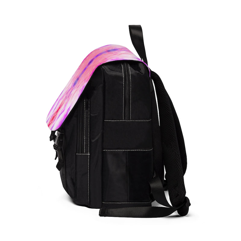 Pareidolia Cloud City Cotton Candy Casual Shoulder Backpack