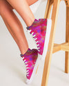 Two Wishes Pink Starburst Women's Hightop Canvas Shoe