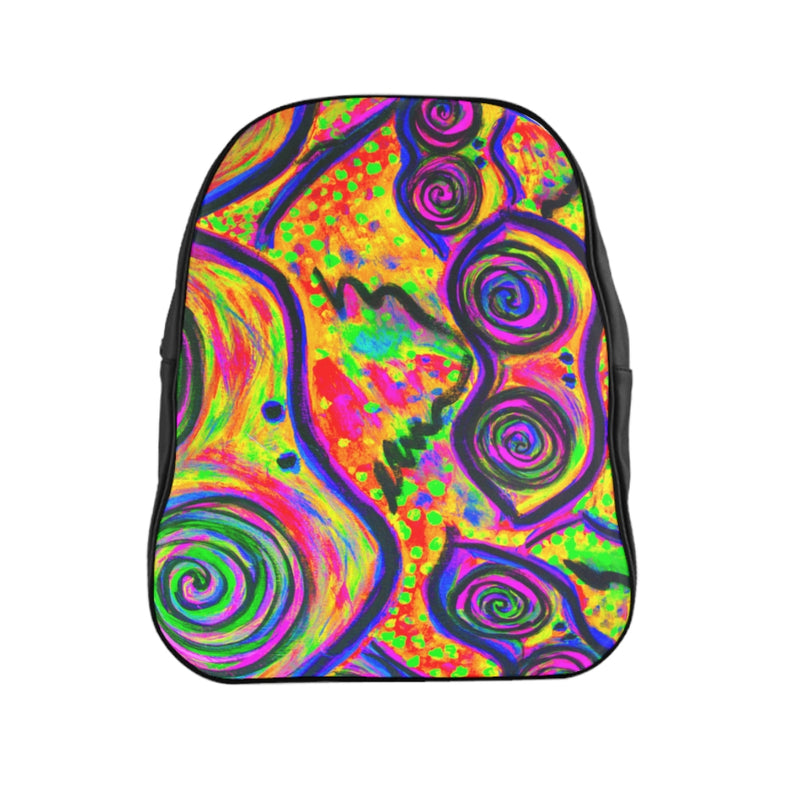 Happy Frogs Neon School Backpack - Fridge Art Boutique