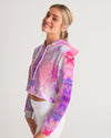 Pareidolia Cloud City Cotton Candy Women's Cropped Hoodie