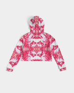 Pareidolia XOX Western Red Women's Cropped Hoodie