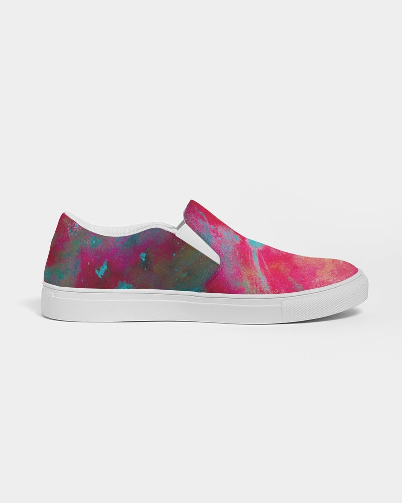 Two Wishes Red Planet Men's Slip-On Canvas Shoe